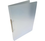 Alpha ringmap, voor ft A4, uit PP, 2 ringen van 16 mm, transparant wit