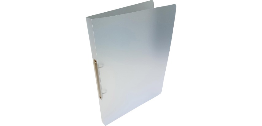 Alpha ring binder, for A4 size, in PP, 2 rings of 16 mm, transparent white