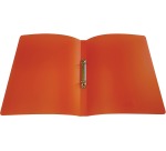 Alpha ringmap, voor ft A4, uit PP, 2 ringen van 16 mm, transparant oranje
