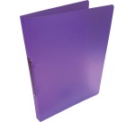 Alpha classeur à anneaux, pour ft A4, en PP, 2 anneaux de 16 mm, violet tranparent
