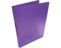 Alpha classeur à anneaux, pour ft A4, en PP, 2 anneaux de 16 mm, violet tranparent