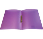 Alpha ring binder, for A4 size, in PP, 2 rings of 16 mm, transparent purple