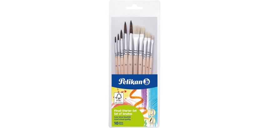 Pelikan brush set, pack of 10 pieces
