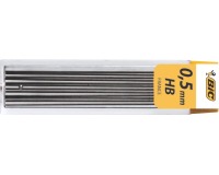 Bic criterium mines, 0,5 mm, HB, étui de 12 pièces