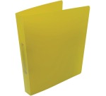 Alpha ringmap, voor ft A4, uit PP, 2 ringen van 25 mm, geel
