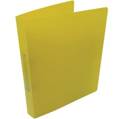 Alpha classeur à anneaux, pour ft A4, en PP, 2 anneaux de 25 mm, jaune