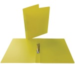 Alpha ringmap, voor ft A4, uit PP, 2 ringen van 25 mm, geel