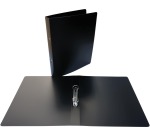 Alpha ring binder, for A4 size, in PP, 2 rings of 25 mm, black