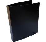 Alpha ring binder, for A4 size, in PP, 2 rings of 25 mm, black