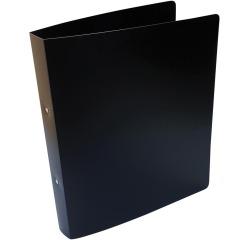 Alpha classeur à anneaux, pour ft A4, en PP, 2 anneaux de 25 mm, noir