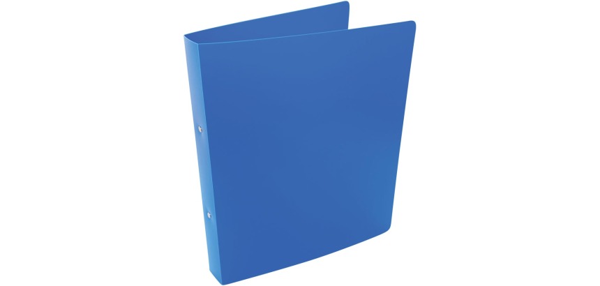 Alpha ringmap, voor ft A4, uit PP, 2 ringen van 25 mm, blauw