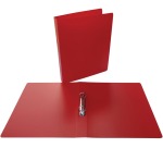 Alpha ringmap, voor ft A4, uit PP, 2 ringen van 25 mm, rood
