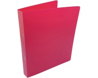 Alpha ringmap, voor ft A4, uit PP, 2 ringen van 25 mm, roze