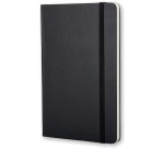 Moleskine notebook, 9 x 14 cm, grid, hard cover, 192 pages, black