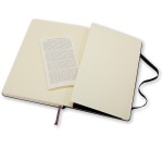 Moleskine notebook, 9 x 14 cm, grid, hard cover, 192 pages, black
