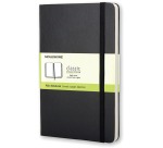 Moleskine Notizbuch, ft 9 x 14 cm, einfarbig, fester Einband, 192 Seiten, schwarz