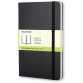 Moleskine notitieboek, ft 9 x 14 cm, effen, harde cover, 192 bladzijden, zwart