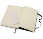 Moleskine notebook, 9 x 14 cm, plain, hard cover, 192 pages, black