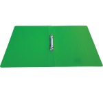 Alpha ringmap, voor ft A4, uit PP, 2 ringen van 25 mm, transparant groen