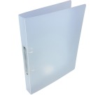 Alpha classeur à anneaux, pour ft A4, en PP, 2 anneaux de 25 mm, blanc tranparent