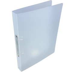 Alpha classeur à anneaux, pour ft A4, en PP, 2 anneaux de 25 mm, blanc tranparent