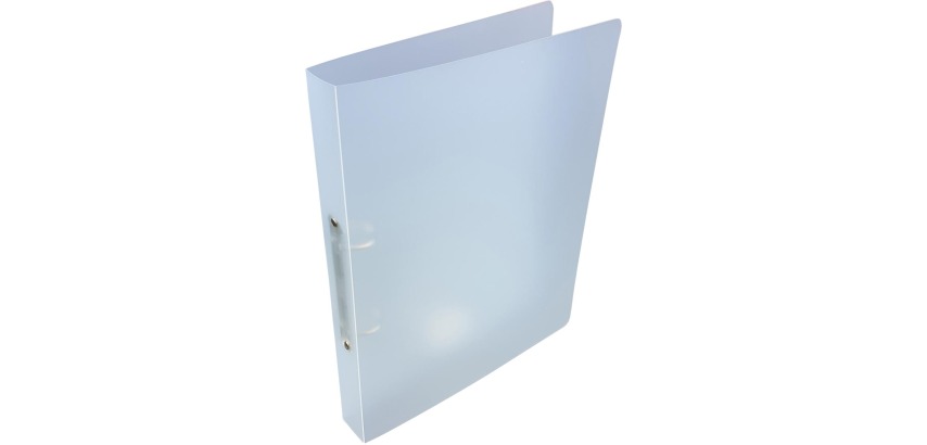 Alpha Ringbuch, für A4, aus PP, 2 Ringe à 25 mm, transparent weiß