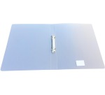 Alpha classeur à anneaux, pour ft A4, en PP, 2 anneaux de 25 mm, blanc tranparent