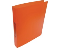 Alpha classeur à anneaux, pour ft A4, en PP, 2 anneaux de 25 mm, orange tranparent