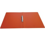 Alpha ring binder, for A4, in PP, 2 rings of 25 mm, transparent orange