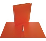 Alpha ring binder, for A4, in PP, 2 rings of 25 mm, transparent orange