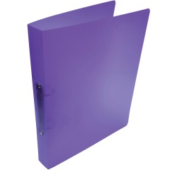 Alpha classeur à anneaux, pour ft A4, en PP, 2 anneaux de 25 mm, violet tranparent