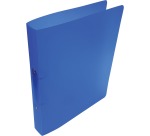 Alpha classeur à anneaux, pour ft A4, en PP, 2 anneaux de 25 mm, bleu tranparent