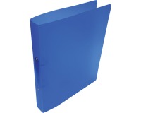 Alpha classeur à anneaux, pour ft A4, en PP, 2 anneaux de 25 mm, bleu tranparent