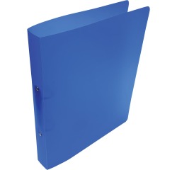 Alpha classeur à anneaux, pour ft A4, en PP, 2 anneaux de 25 mm, bleu tranparent