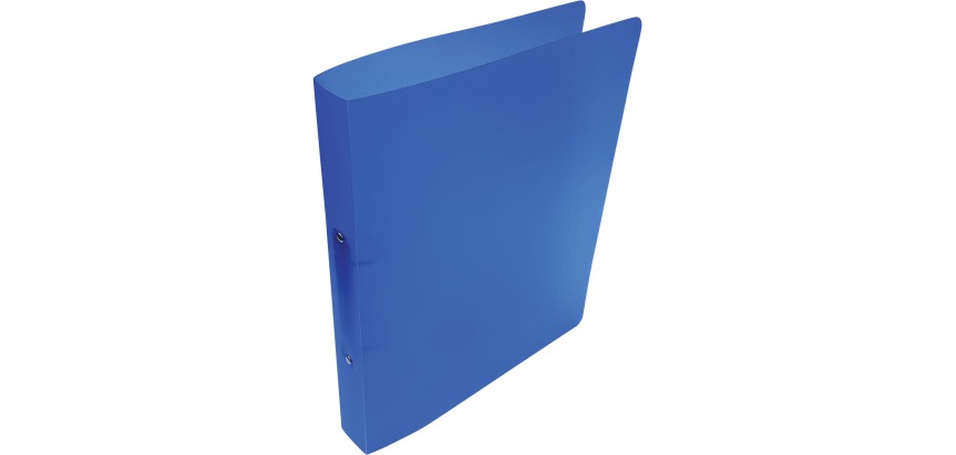 Alpha classeur à anneaux, pour ft A4, en PP, 2 anneaux de 25 mm, bleu tranparent