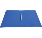 Alpha classeur à anneaux, pour ft A4, en PP, 2 anneaux de 25 mm, bleu tranparent