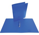 Alpha classeur à anneaux, pour ft A4, en PP, 2 anneaux de 25 mm, bleu tranparent