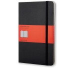Moleskine address book, size 13 x 21 cm, ruled, hard cover, 240 pages, black