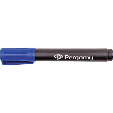 Pergamy permanent marker met ronde punt, blauw