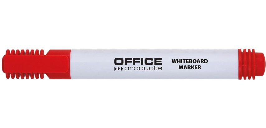 OFFICE products whiteboard marker 1-3 mm, round tip, red
