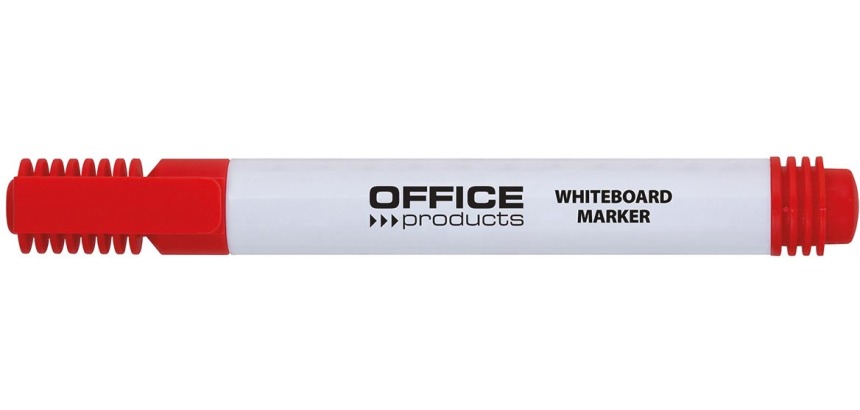 OFFICE products whiteboard marker 1-3 mm, round tip, red
