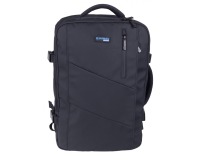 Donau Travel Rucksack Prag, 32 l, 17 Zoll, schwarz