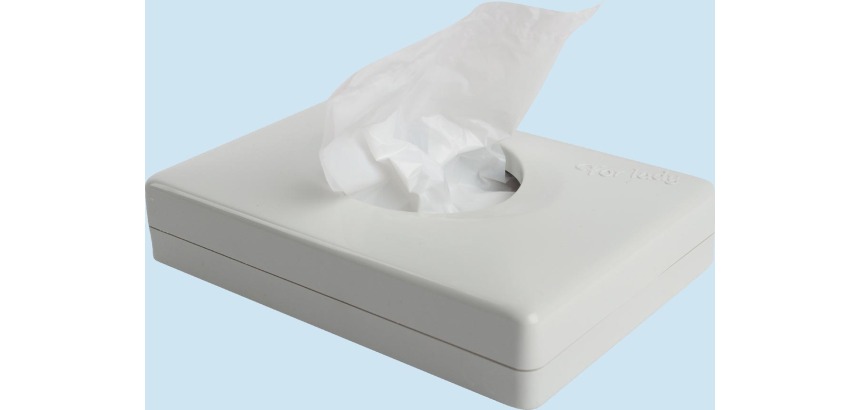Bingo sanitary bag dispenser, white