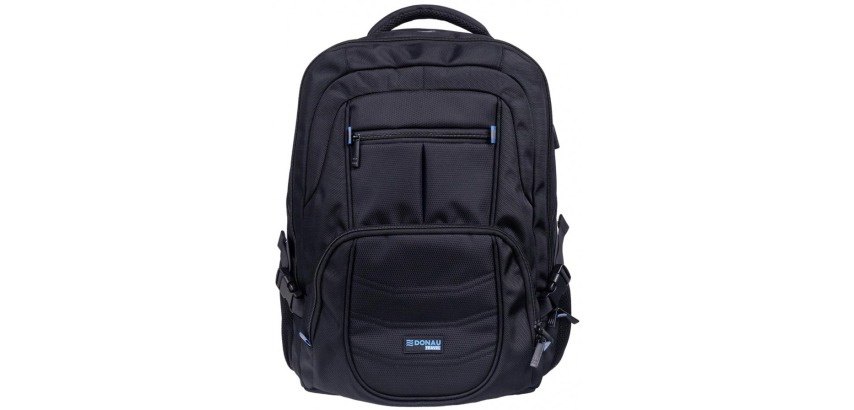 Donau Travel rugzak Amsterdam, 35 l, 17 inch, zwart