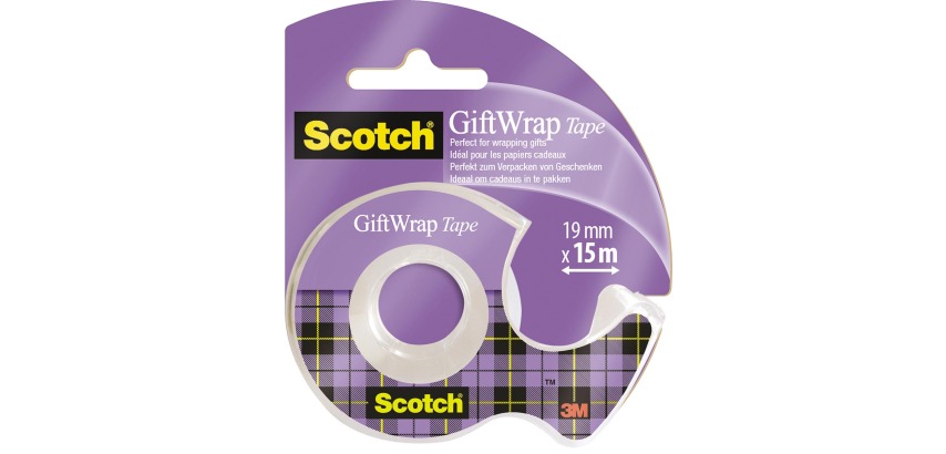 Scotch Geschenkband Klebeband ft 19 mm x 15 m, im Blisterverpackung