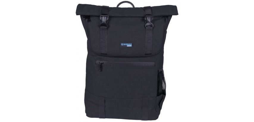 Donau Travel Rucksack London, 18 l, 15,6 Zoll, schwarz