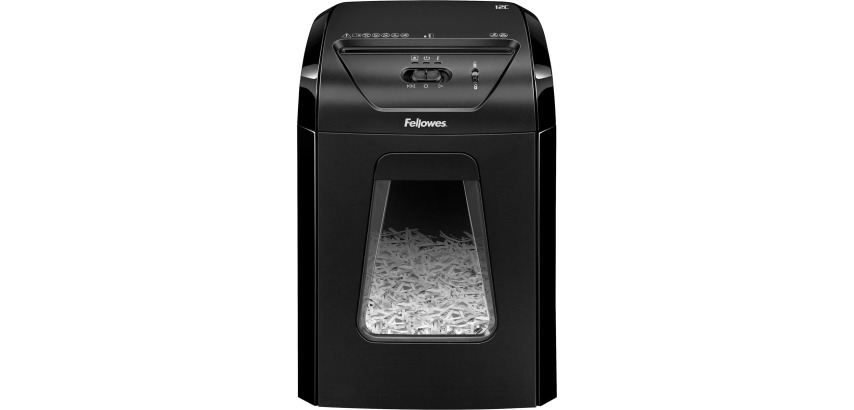 Powershred 12C Shredder - Micro-Cut P-4 - 12 Sheets - Fellowes