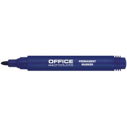 Office Products marqueur permanent 1-3 mm, pointe ronde, bleu