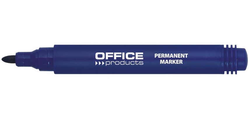 OFFICE products permanent marker 1-3 mm, round tip, blue
