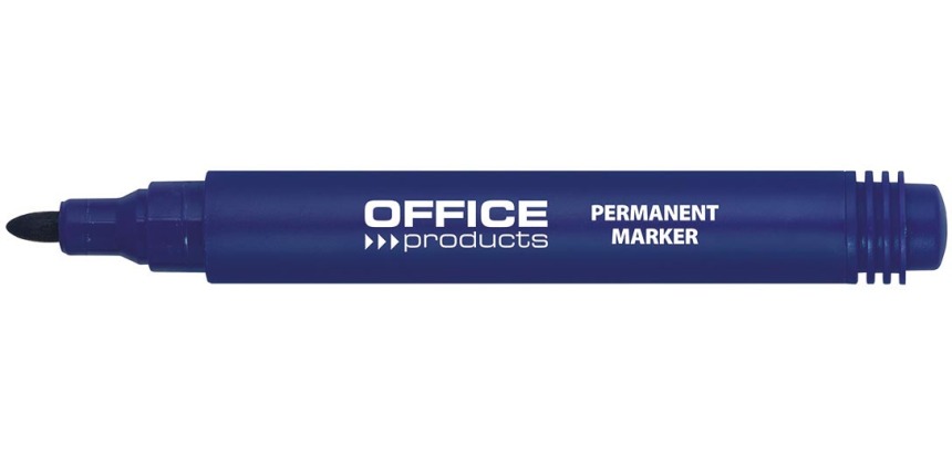 OFFICE products permanent marker 1-3 mm, round tip, blue